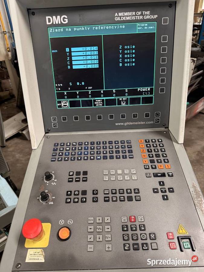 Centrum Obróbcze 5 osiowe DECKEL MAHO DMU 50T Biznes i Przemysł śląskie Tarnowskie Góry