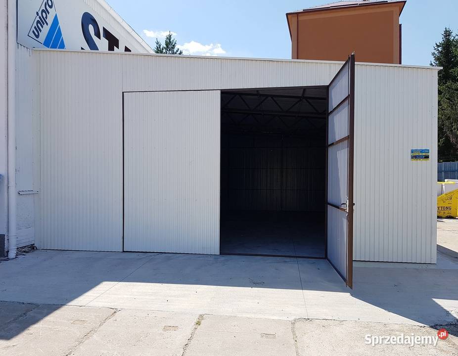 Blaszana montowana hala 8115m biała Kraków