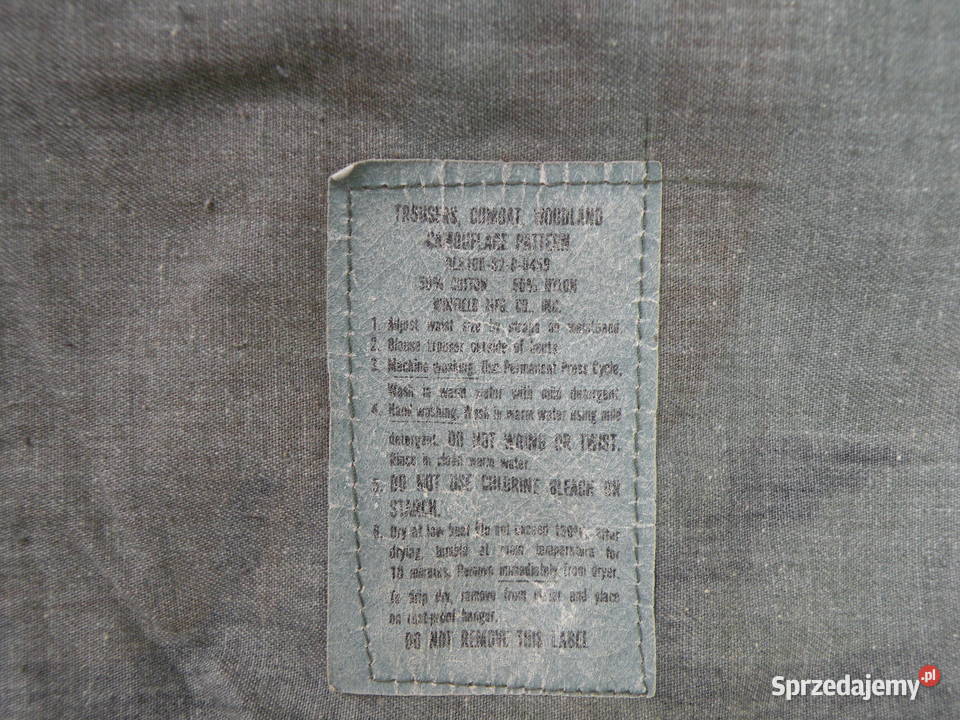 Spodnie BDU woodland large long NYCO 82r Wrocław