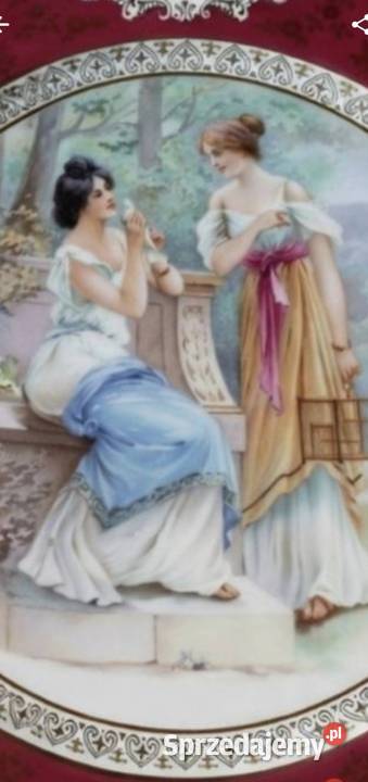 Patera secesja Bohemia Czechoslovakia RGK Rudolf łódzkie Pabianice