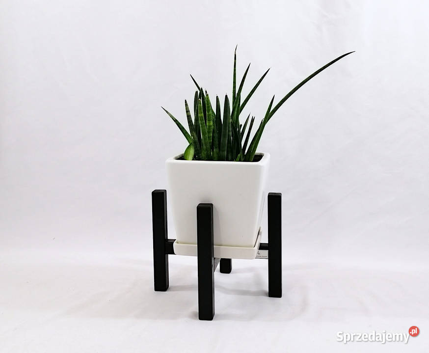 Nowoczesny kwietnik pod doniczkę czarny lubelskie Lublin sprzedam