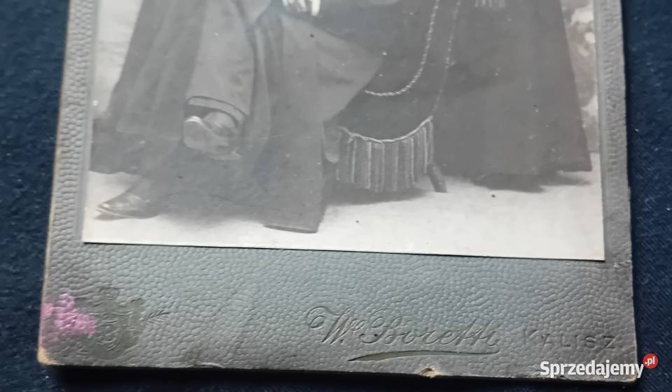 Stara fotografia księża z kaliskiej parafii W Koźminek sprzedam