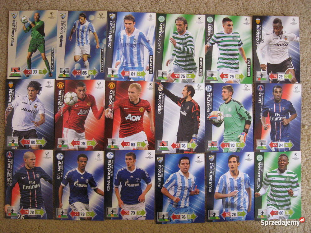 karty Adrenalyn XL Uefa champions league update kujawsko-pomorskie