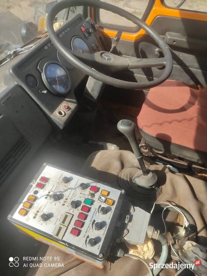 Piaskarka Pług Mercedes Benz 1213 KO mazowieckie Leszczydół Stary