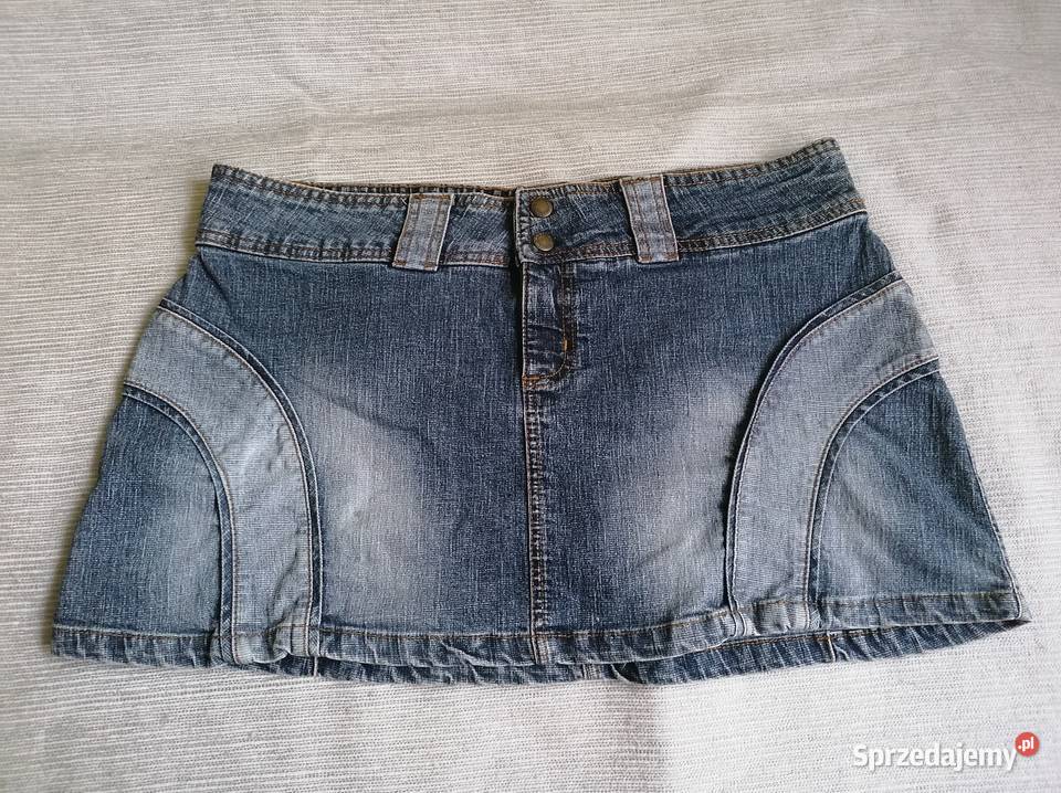 JEANSOWA MINI SPÓDNICZKA DENIM RUK 16 EUR 44 Łódź sprzedam