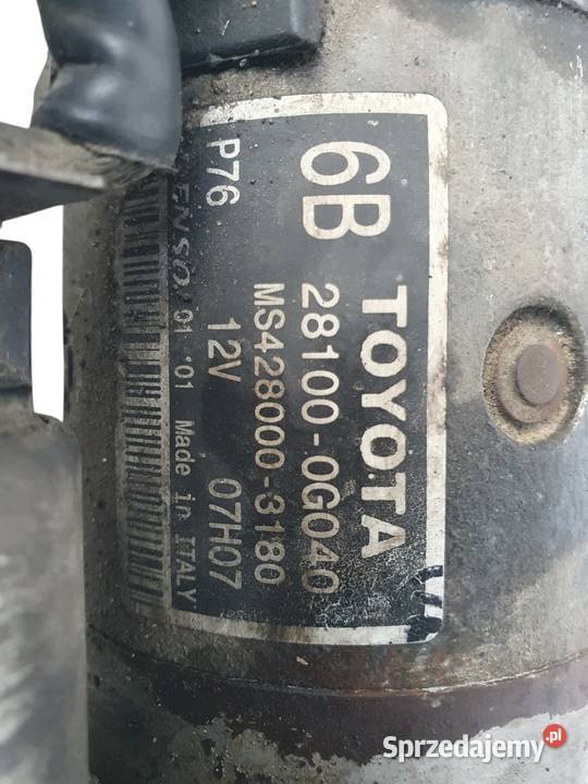 ROZRUSZNIK Toyota Avensis T25 22 D4D 281000G040 Chełm