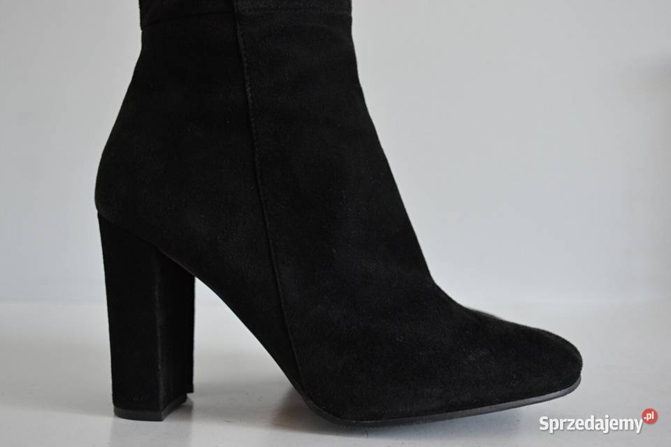 ELEGANCKIE ZAMSZOWE kozaki Bruno Premi na Białystok