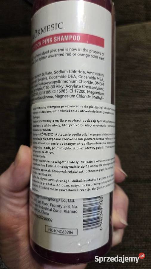 Szampon do odnowy koloru różowego Nowinka