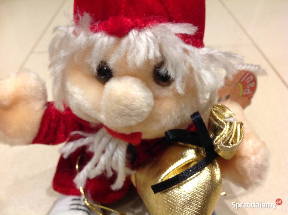 Święty Mikołaj Zabawka Dekoracja Pluszowa Nowa Sól