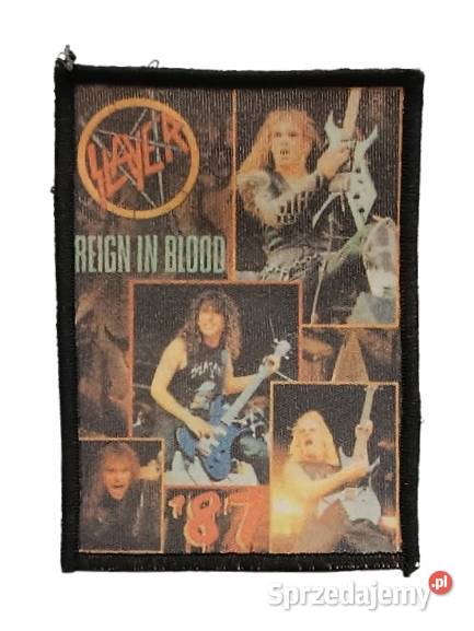 Stara Naszywka Zespołu SLAYER REIGN IN BLOOD Rzeszów