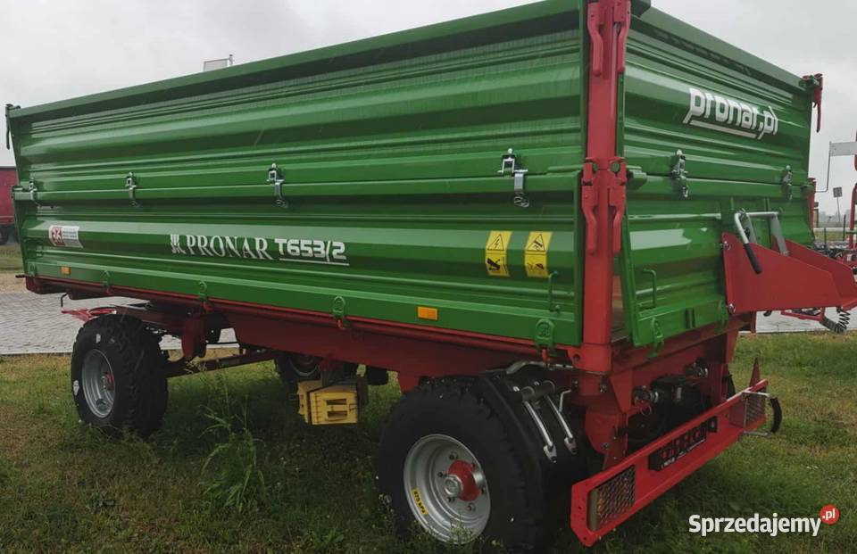 Przyczepa rolnicza 6 ton NOWA 6532 burty 500500 nieuszkodzony