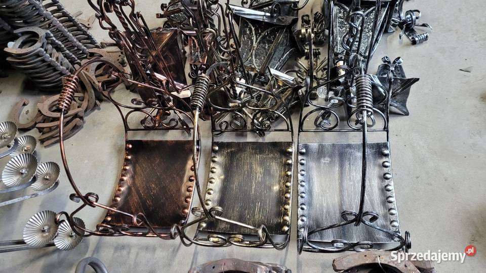 PIĘKNY MASYWNY Kosz na drewno czarny ręcznie