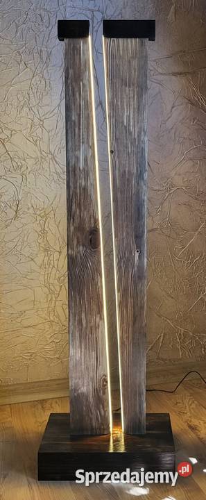 LAMPA PODŁOGOWA LED LITE DREWNO Zator