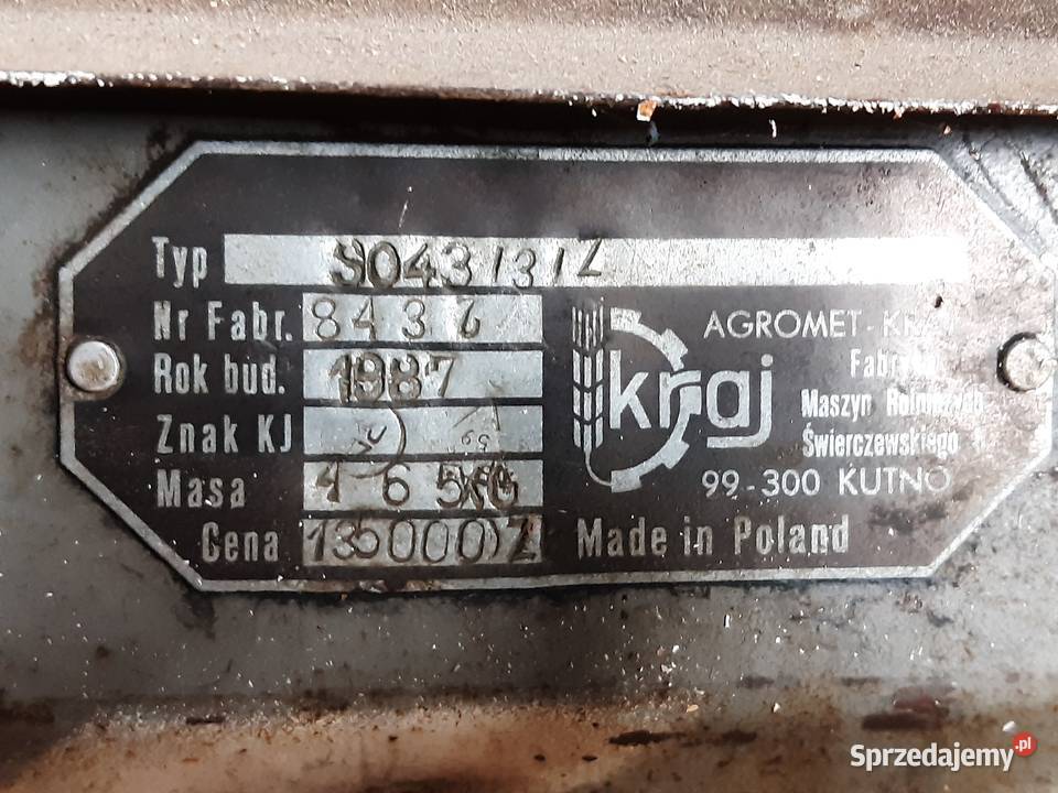 Sprzedam siewnik poznaniak na docisku opolskie sprzedam