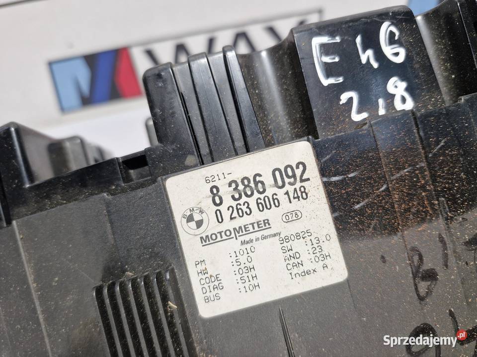 BMW E46 LICZNIK ZEGARY EUROPA ORYGINAŁ 8386092 sprzedam