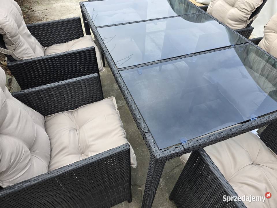 Zestaw mebli ogrodowych Space 6 krzeseł stół Wschowa