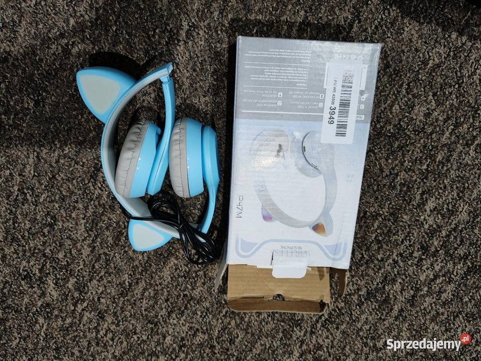 Nowe słuchawki bezprzewodowe Bluetooth Kocie Warszawa