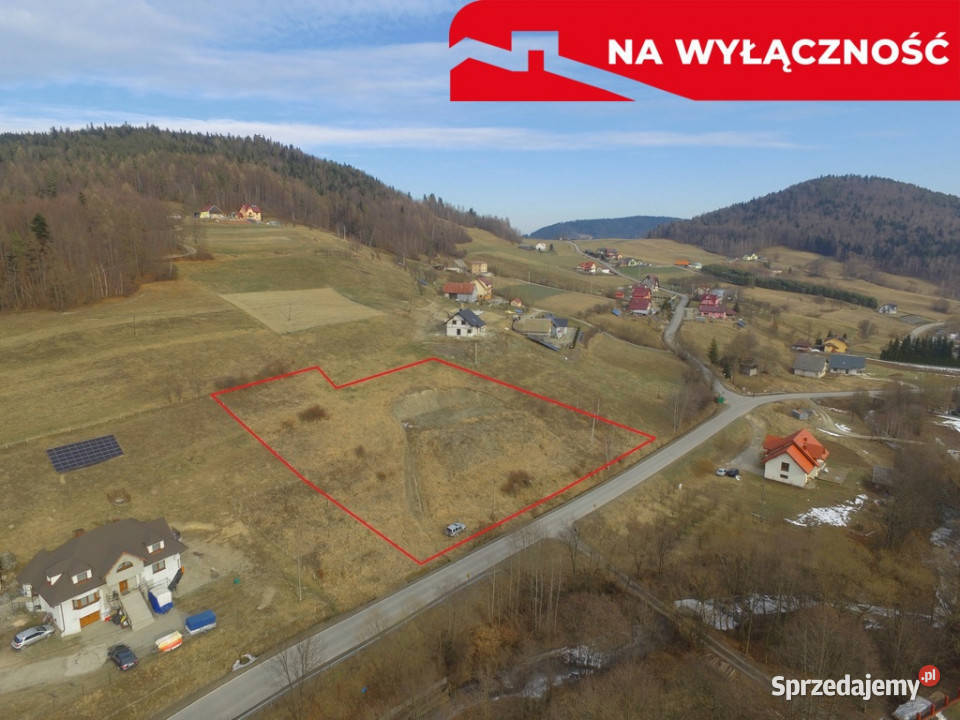 Przestronna działka budowlana w Młyńczyskach Grunty i działki małopolskie Młyńczyska