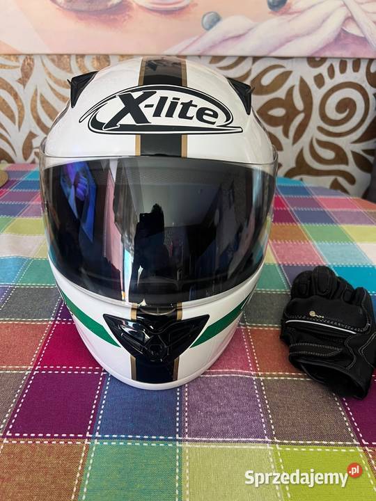 Kask motocyklowy XLite rozmiar S plus rękawiczki Kaski wielkopolskie Kępno