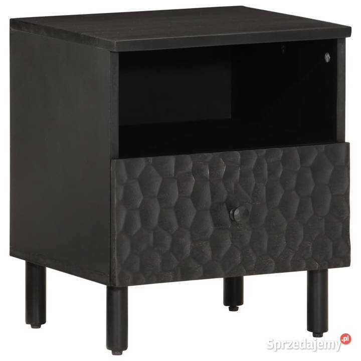 Szafka nocna czarna 40x33x46 lite drewno mango Warszawa sprzedam