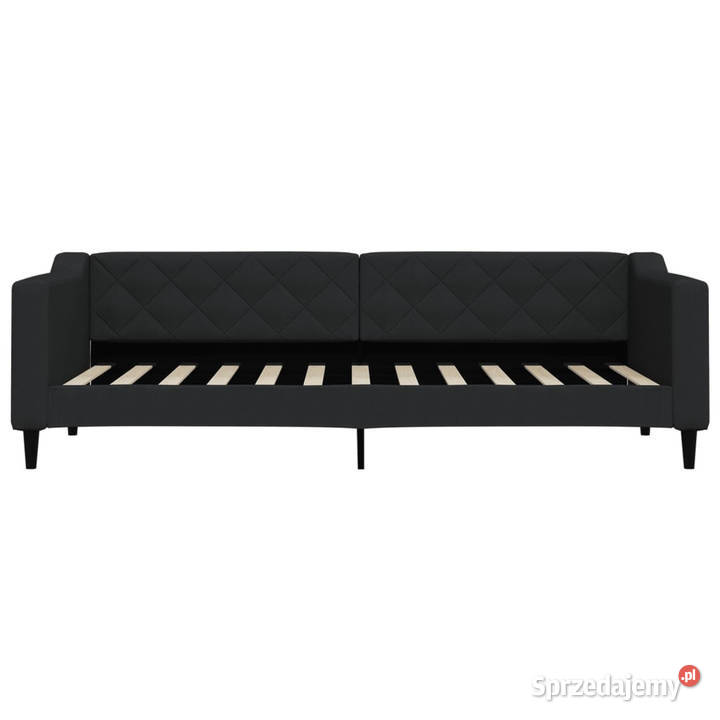 Sofa z materacem do spania czarna tkanina 80x200 Warszawa