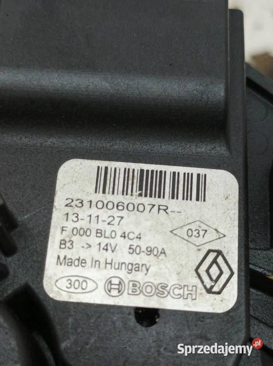 ALTERNATOR 231006007R 09 900 TCE Renault Clio Rok produkcji 2013