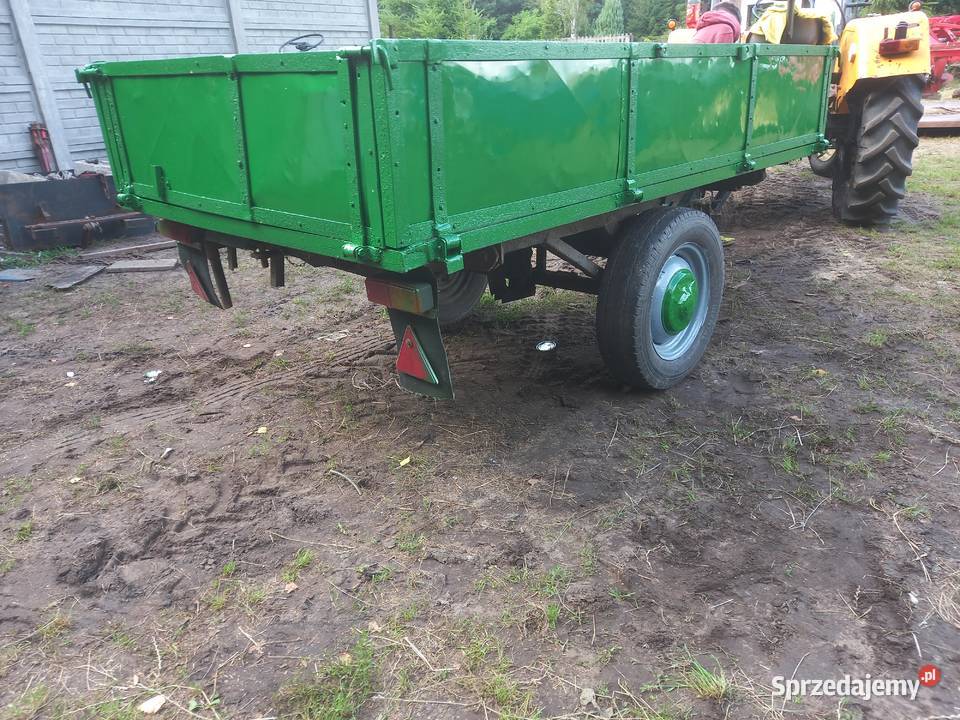 Przyczepa wywrotka jednoosiowa nieuszkodzony Przyczepy rolnicze Sieradz