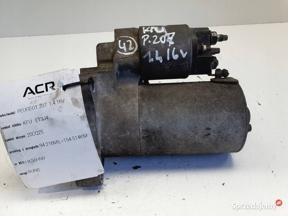 Peugeot 207 14 16V KFU ROZRUSZNIK Janów sprzedam
