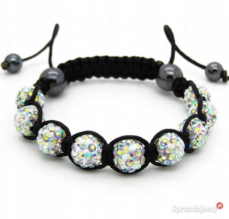 Damska bransoletka z kryształkami shamballa 3 Dąbrowa Górnicza sprzedam