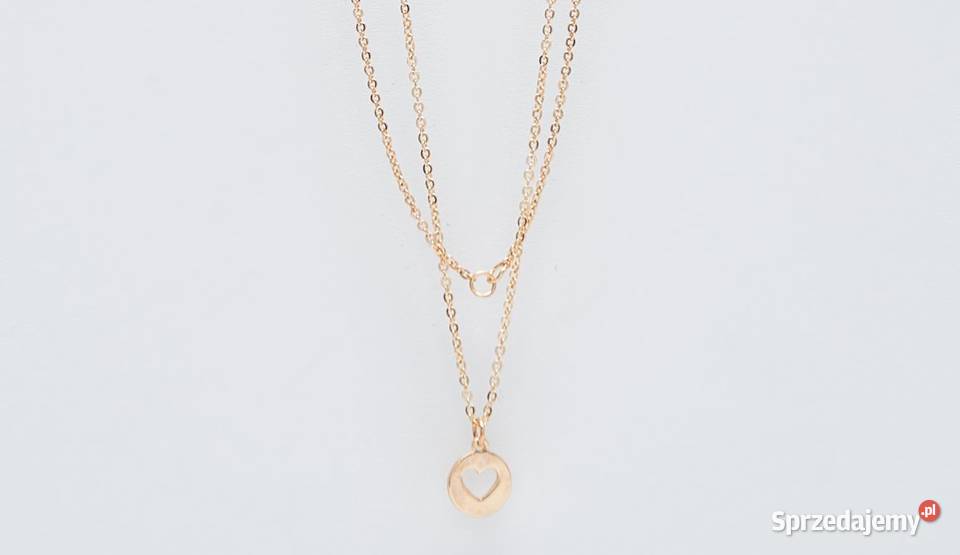 sinsay YI029GLD naszyjnik z sercem lubelskie Zamość