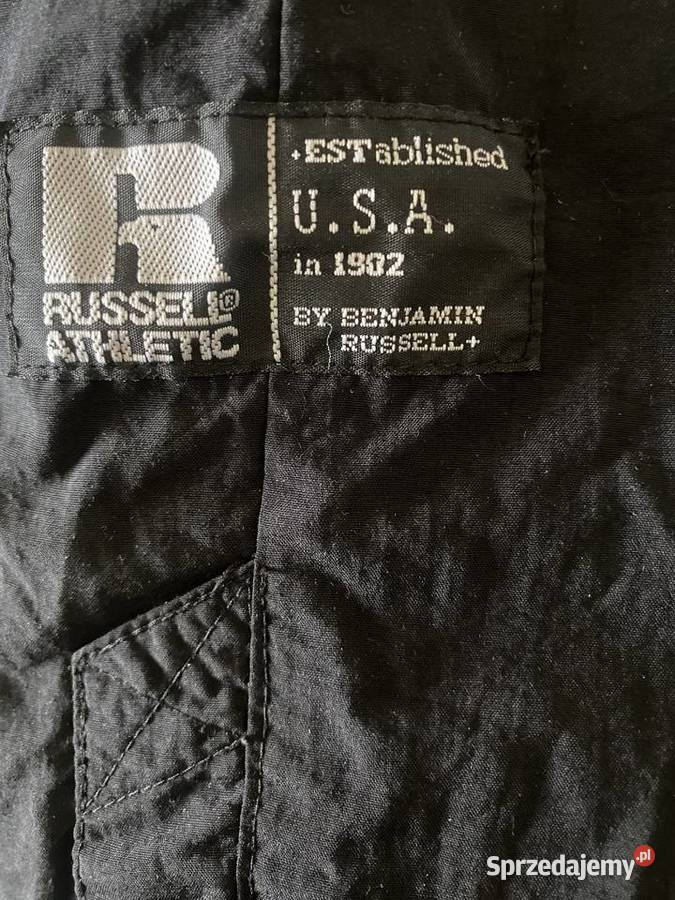 Czarne podnie męskie dresowe RUSSEL ATHLETIC USA Zamość sprzedam
