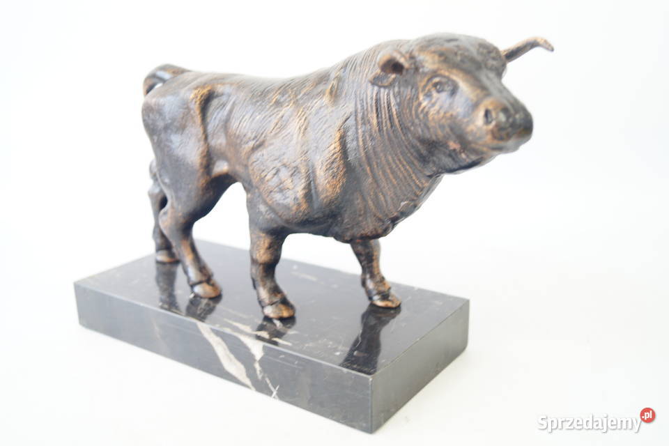 Figura żeliwna rzeźba BYK masywna dekoracja