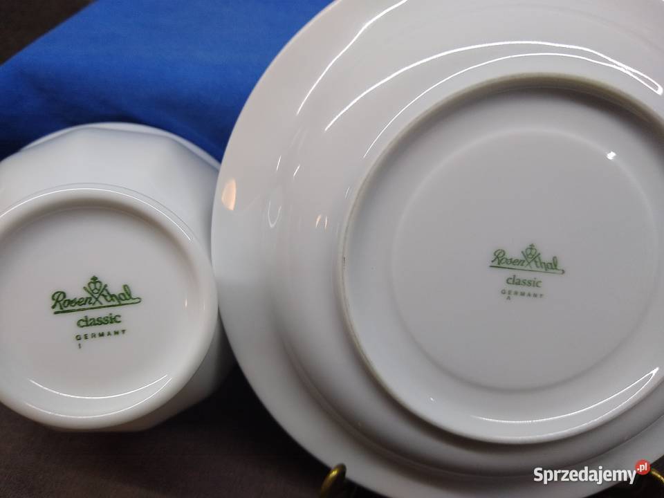 Filiżanka spodek Rosenthal Biała Maria Classic Kalisz