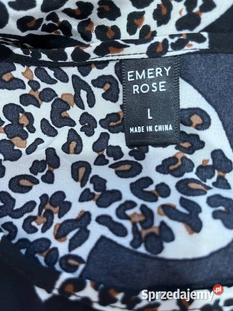 emery rose sukienka modny wzór serca panterka brązowy/beżowy Choszczno