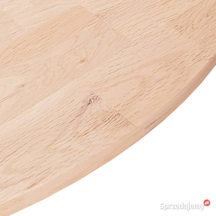Okrągły blat do stolika 80x15 surowe drewno Warszawa