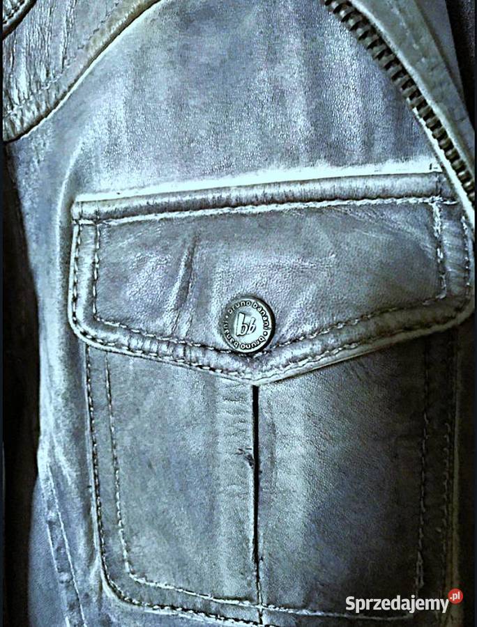 Kurtka Skórzana Bruno Banani Leather Vintage śląskie Poraj