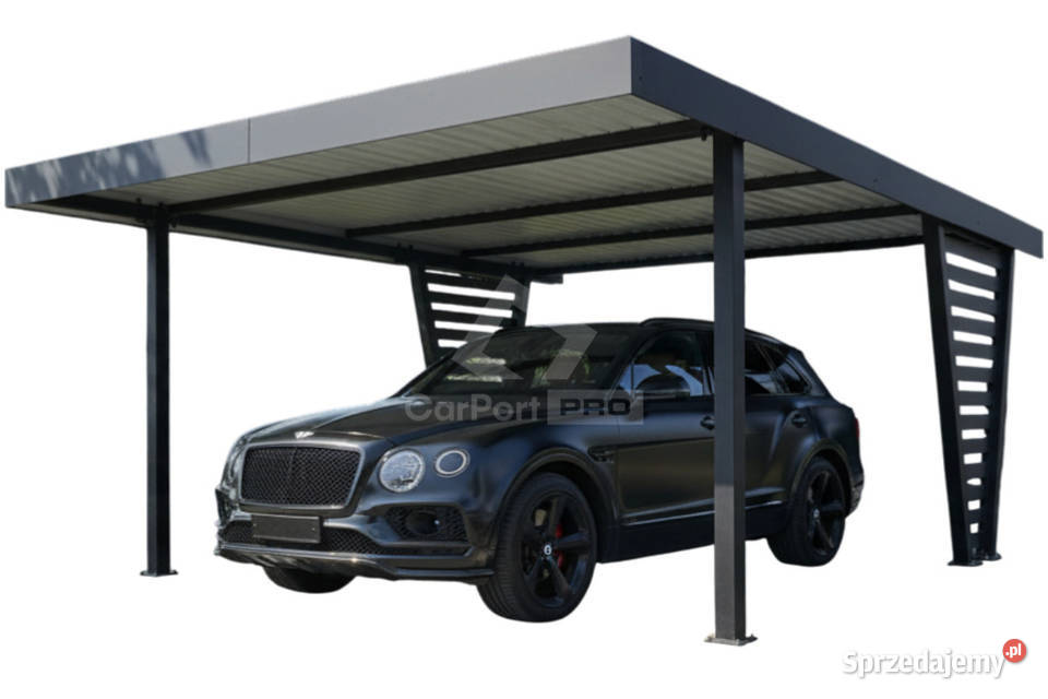 Carport V PREMIUM 5x5m Wypełnienie panelami 25m2 Jarocin