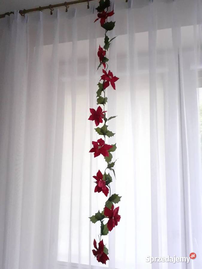 gwiazda betlejemska girlanda do powieszenia czerwony Gdańsk