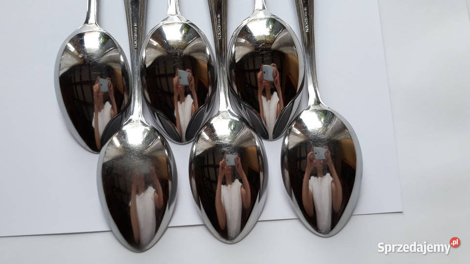 Łyżki obiadowe BAKELIT Gerlach sztućce PRL śląskie