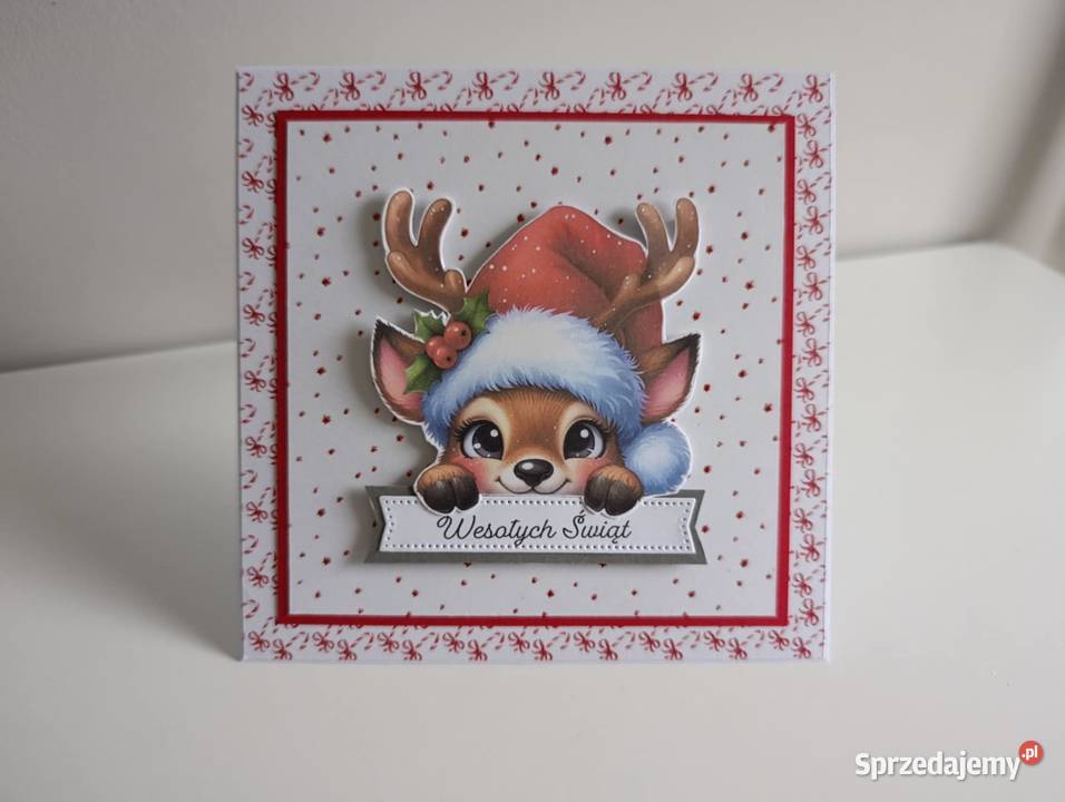 Kartka Świąteczna Boże narodzenie ręcznie Łódź
