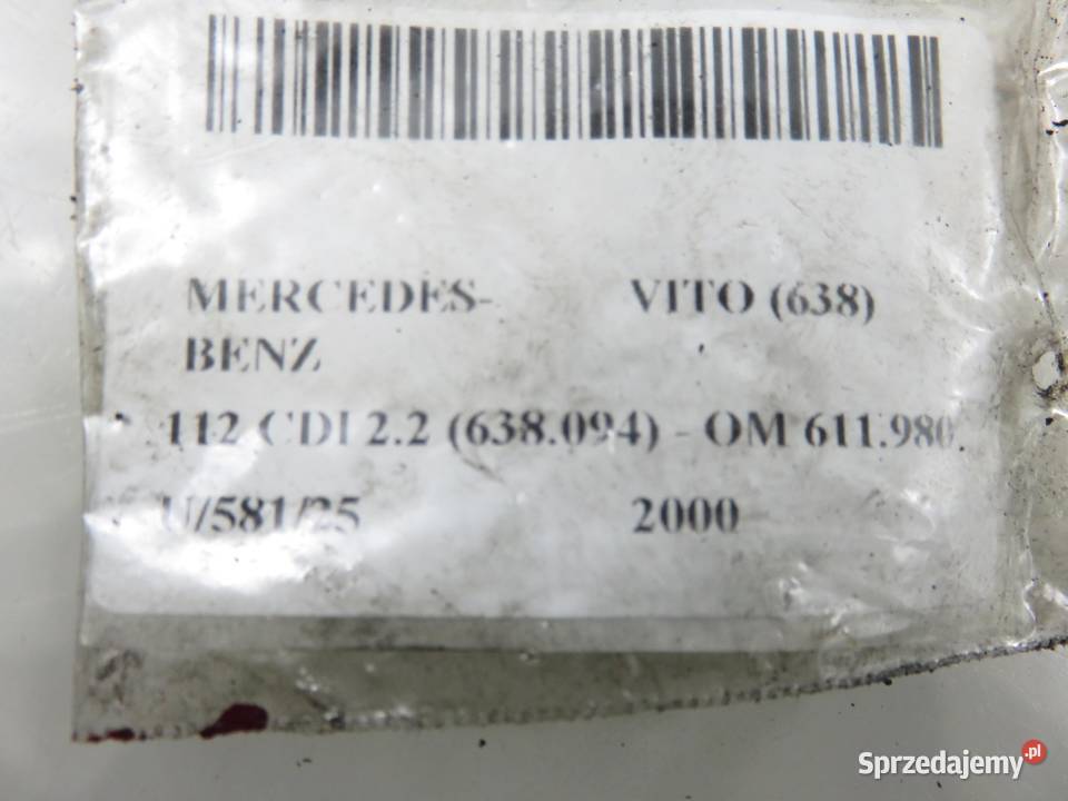 WTRYSKIWACZ MERCEDES VITO 638 CDI 22 0445110035 osobowe sprzedam