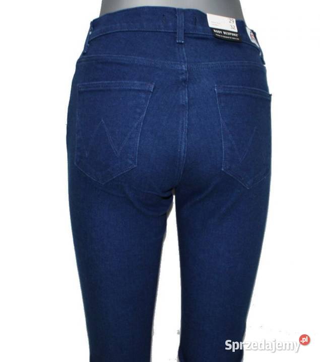 Damskie jeansy Wrangler High Skinny rurki nowe Spodnie Tarnowskie Góry