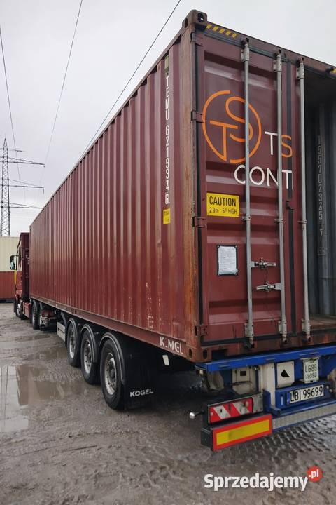 Kontener morski magazynowy 40 HC 40 DV używany Magazynowanie Myślenice