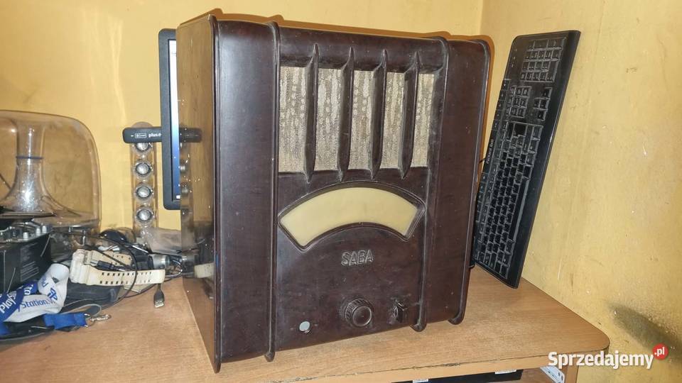 Stare zabytkowe przedwojenne radia SABA DE 20W Warta