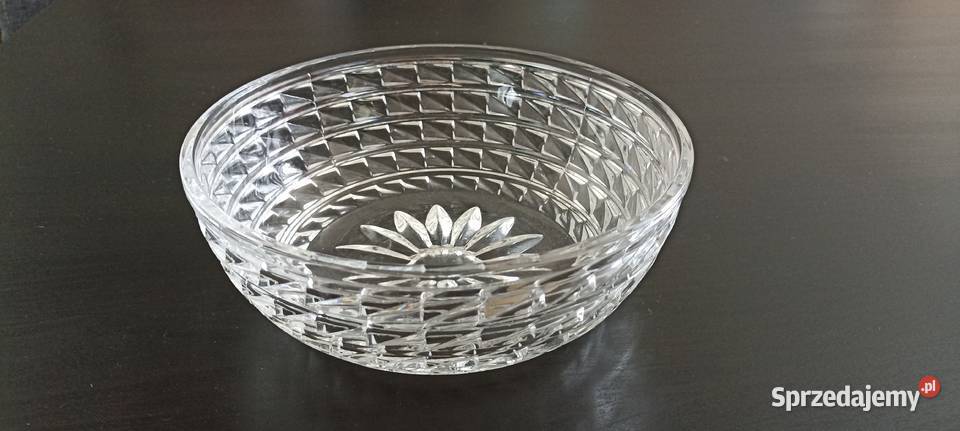 Przepiękna Duża Kryształowa Miska Jaworzno