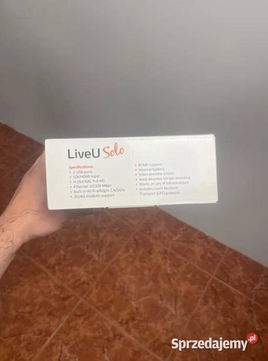 LiveU Solo Live Streaming Encoder Magnetowidy Elektronika pomorskie Bytów