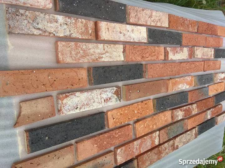 PŁYTKI ZE STAREJ CEGŁY CIĘTE NA 2 GR100 wewnętrzne małopolskie