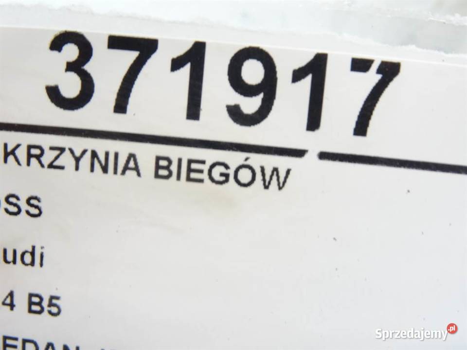 SKRZYNIA BIEGÓW AUDI A4 B5 5HP19 28 193 9401