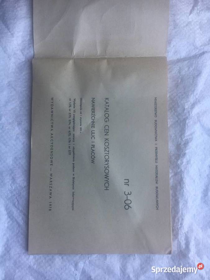 Katalog Cen Kosztorysowych 306 Nawierzchnie Ulic wielkopolskie Łęczyca