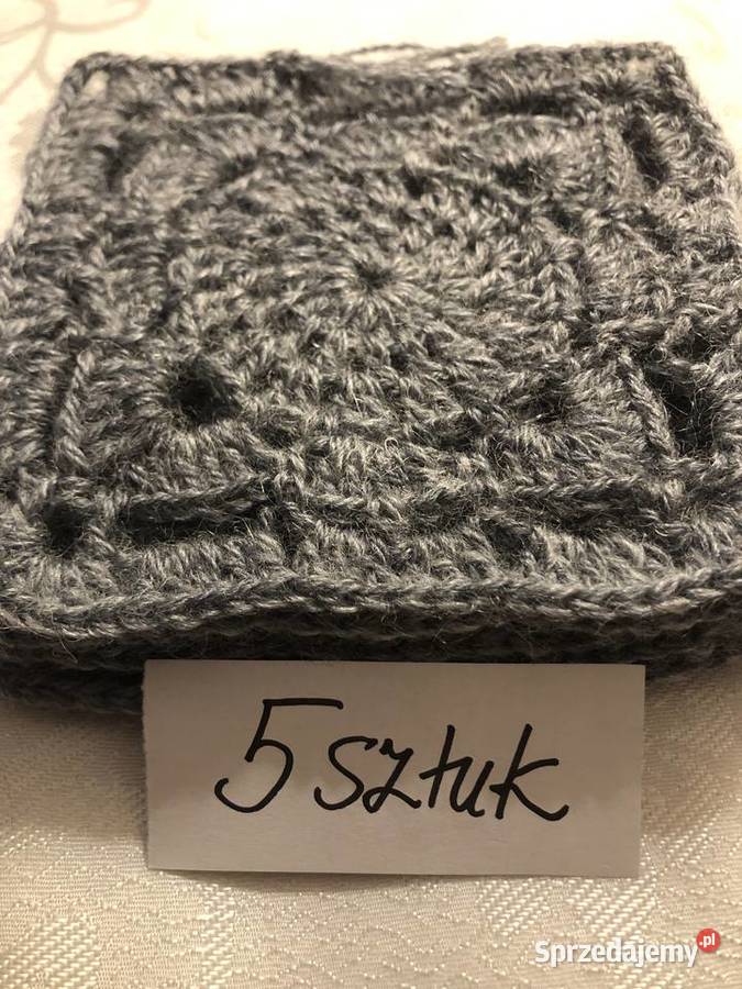 kwadraty Babuni na szydełku poduszki